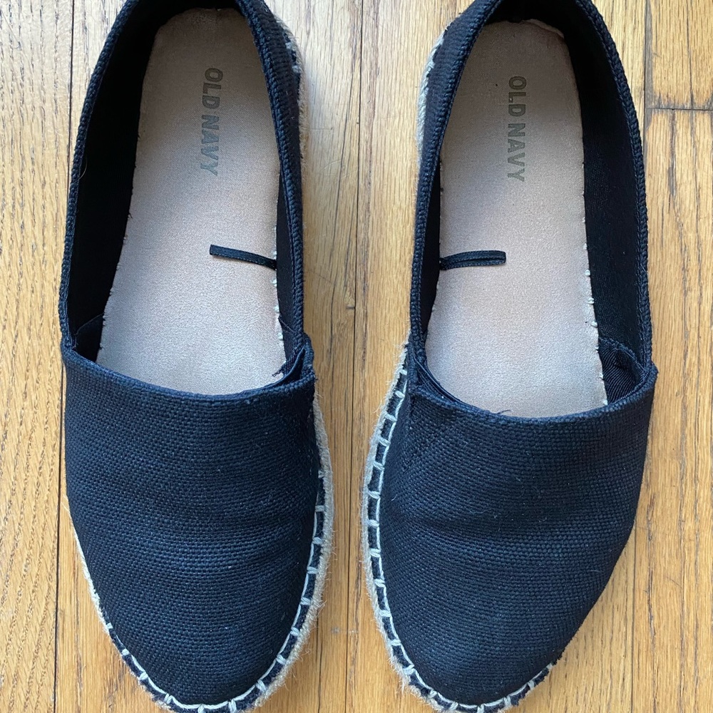 Black Flat Slip-Ons